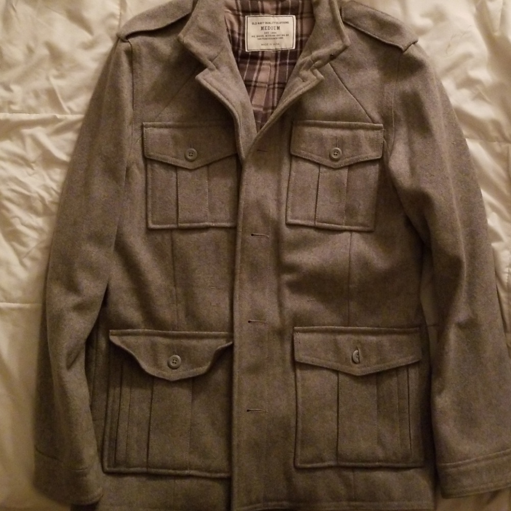 Old Navy Grey Wool Jacket